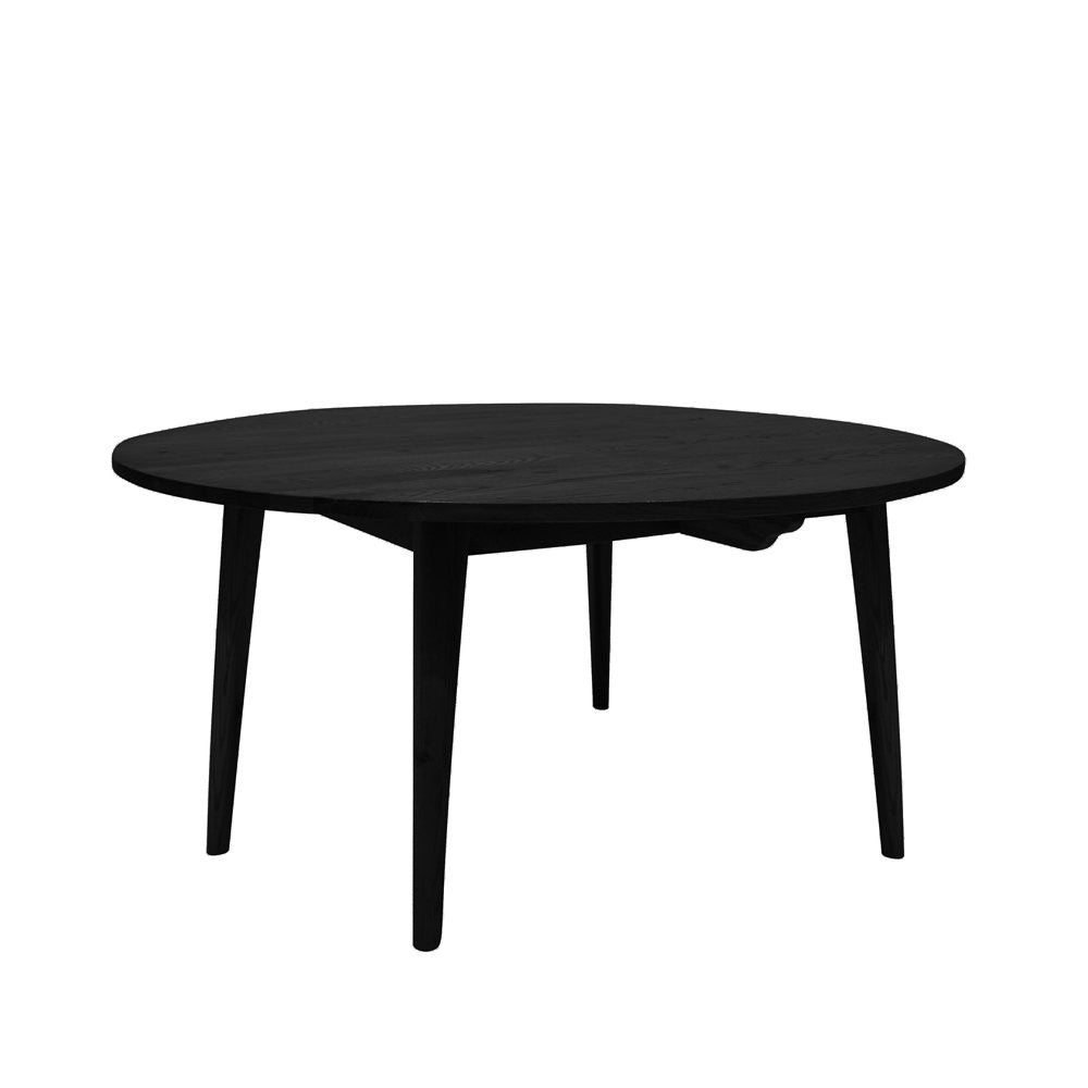 sanders round oak dining table 1500mm black the design library