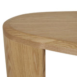 Oberon Curved Desk Small Natural