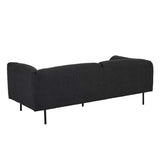 Felix Fold Three Seater Sofa Raven Boucle