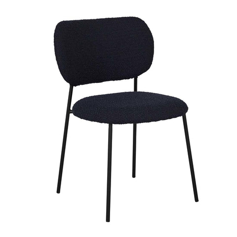 Miller Dining Chair Navy Boucle