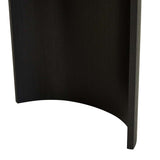 Oberon Curved Desk Small Black Oak