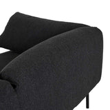 Felix Fold Three Seater Sofa Raven Boucle