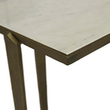 Ophelia Console White Marble