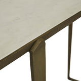 Ophelia Console White Marble