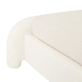 Almos Chubby Bed Queen Ivory Boucle