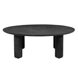 Artie Pillar Coffee Table Black Speckle