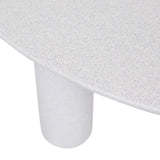 Artie Pillar Coffee Table White Speckle