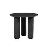 Artie Pillar Side Table Black Speckle