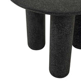 Artie Pillar Side Table Black Speckle