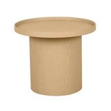 Classique Pedestal Side Table Camel