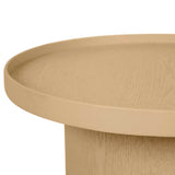 Classique Pedestal Side Table Camel