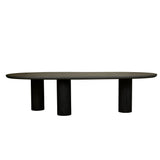 Seb Curve Dining Table 3000mm Black