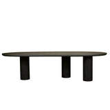 Seb Curve Dining Table 3000mm Black