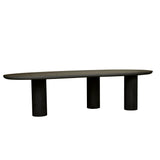 Seb Curve Dining Table 3000mm Black