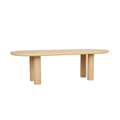 Seb Oval Dining Table 2600mm Natural