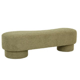 Zola Bench Seat Moss Sherpa