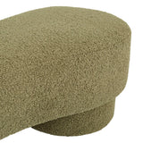 Zola Bench Seat Moss Sherpa