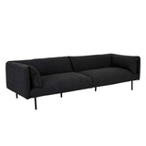 Felix Fold Four Seater Sofa Raven