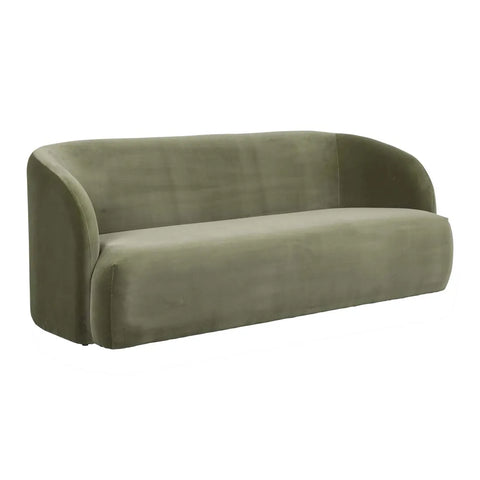 Kennedy Becket Sofa Olive Green Velvet