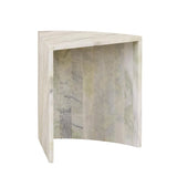 Rufus Slice Marble Side Table Green Onyx