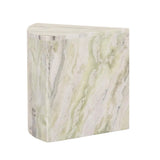 Rufus Slice Marble Side Table Green Onyx