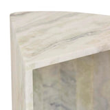 Rufus Slice Marble Side Table Green Onyx