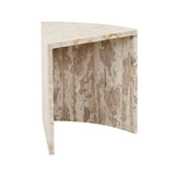 Rufus Slice Marble Side Table Latte