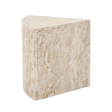 Rufus Slice Marble Side Table Latte