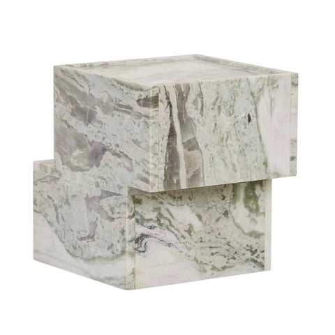 Rufus Balance Marble Side Table Green Onyx