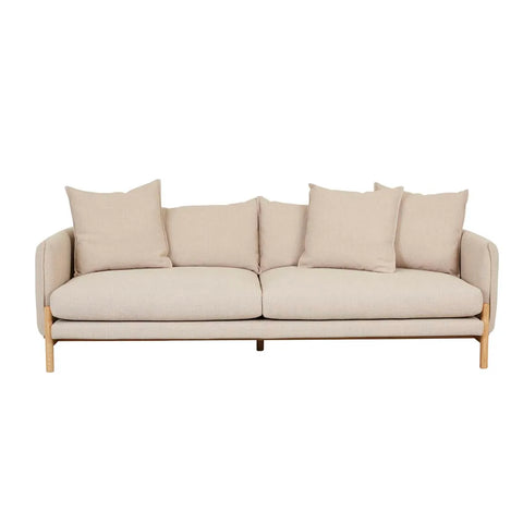 Vittoria Ingrid Three Seater Sofa Buttermilk Tweed