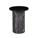 Pablo Side Table Black/Storm Marble