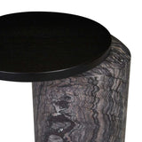 Pablo Side Table Black/Storm Marble