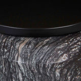 Pablo Side Table Black/Storm Marble