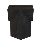 Abstract Stack Side Table Black