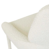 Nixon Dining Chair Snow Boucle