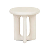 Petra Round Side Table Ivory