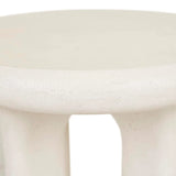 Petra Round Side Table Ivory