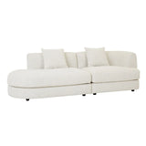 Madrid Curve Right Arm Sofa Grey Speckle