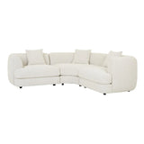 Madrid Curve Right Arm Sofa Grey Speckle