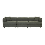 Madrid Curve Centre Sofa Green Boucle