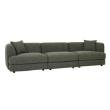 Madrid Curve Centre Sofa Green Boucle