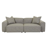 Airlie Slab Three Seater Sofa Brindle Grey