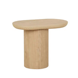 Seb Pedestal Side Table Natural