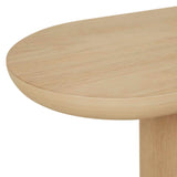 Seb Pedestal Side Table Natural