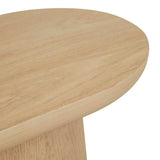 Seb Pedestal Side Table Natural