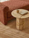 Atlas Decagon Side Table Natural Ocean