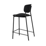 Lathan Bar Stool Low Black Ash