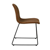 Smith Sleigh Leg Dining Chair Tan