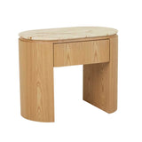 Pluto Open Bedside Table Natural