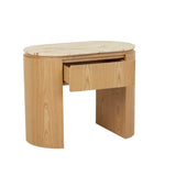 Pluto Open Bedside Table Natural